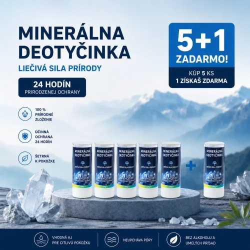 MINERÁLNA DEOTYČINKA 120 gr AKCIA 5 + 1