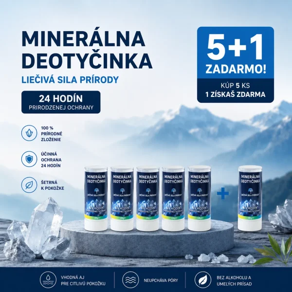 MINERÁLNA DEOTYČINKA 120 gr AKCIA 5 + 1