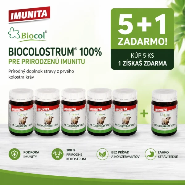 Biocolostrum kapsule 90 ks  AKCIA 5 + 1