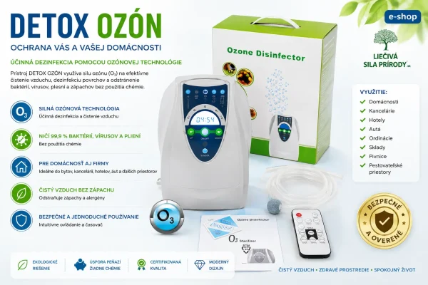 Detox Ozón - Ozónový dezinfikátor s ďialkovým ovládaním